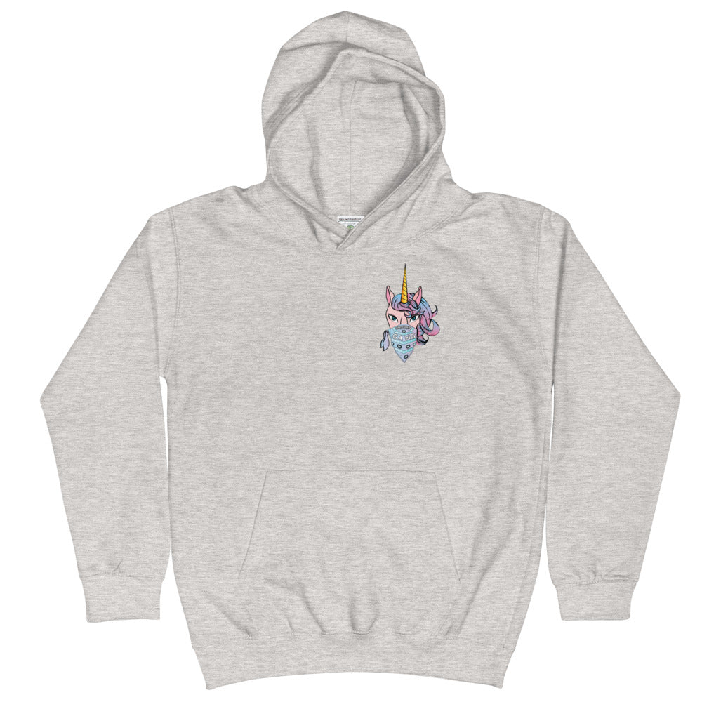 Unicorn gang signature Kids Hoodie