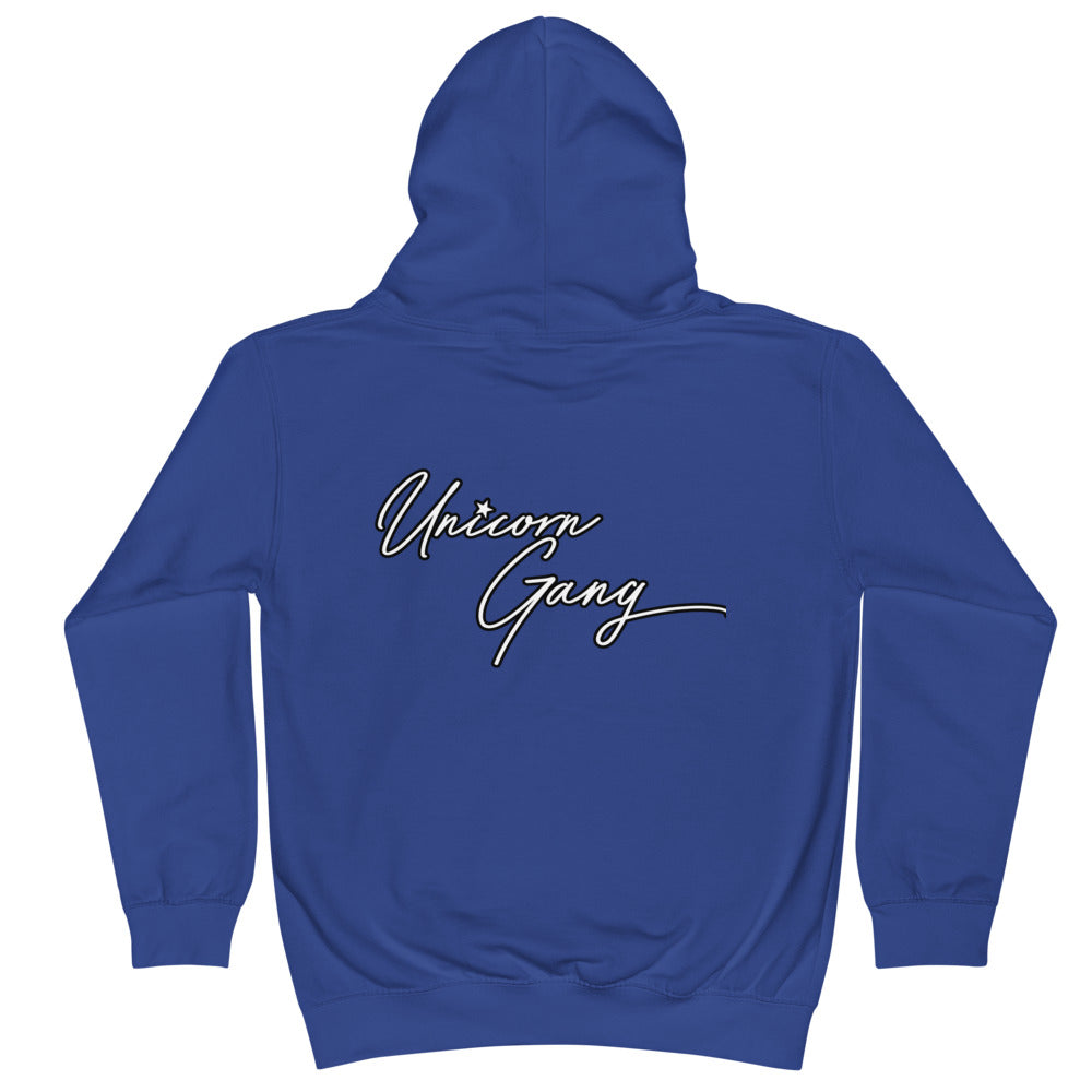 Unicorn gang signature Kids Hoodie